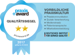 Praxis+Award Qualitätssiegel